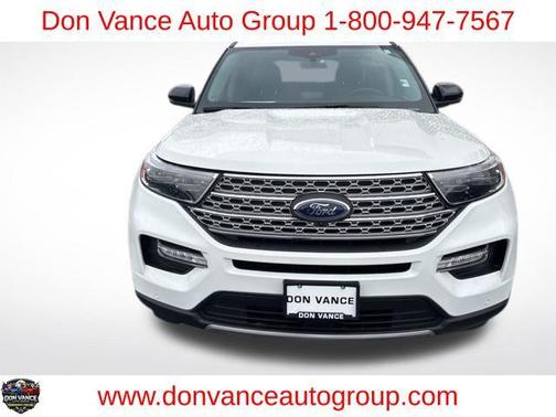 Star White Metallic Tri-Coat 2023 Ford Explorer Limited