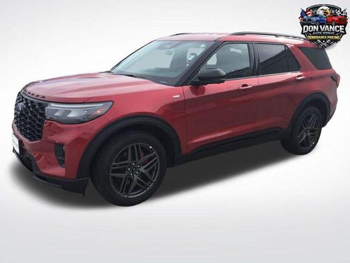 Red Metallic 2025 Ford Explorer ST-Line