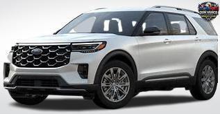 Star White Metallic Tri-Coat 2026 Ford Explorer Platinum
