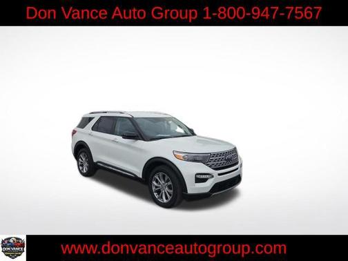 Star White Metallic Tri-Coat 2022 Ford Explorer Limited