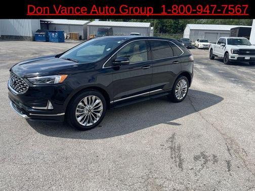 Agate Black Metallic 2024 Ford Edge Titanium