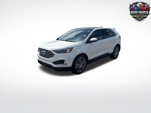 Star White Metallic Tri-Coat 2024 Ford Edge Titanium