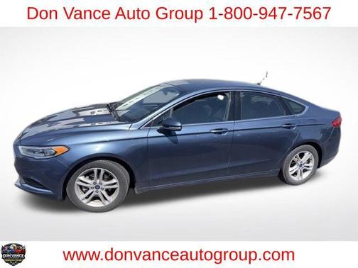 Blue Metallic 2018 Ford Fusion SE