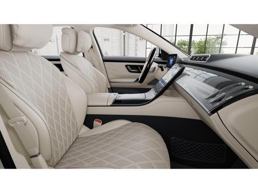 Moonlight White 2025 Mercedes-Benz S-Class S 580e 4MATIC