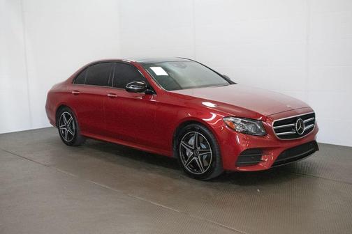 Red 2018 Mercedes-Benz E-Class 4MATIC