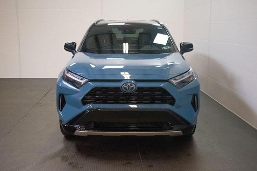 Cavalry Blue/Midnight Black Metallic 2022 Toyota RAV4 Hybrid SE