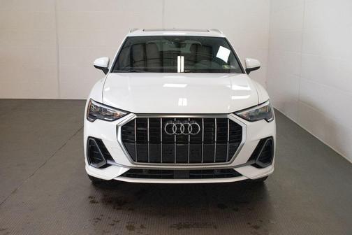 White 2022 Audi Q3 45 S line Premium