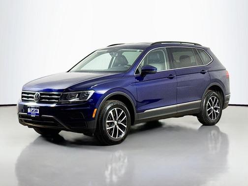 Blue 2021 Volkswagen Tiguan 2.0T SE R-Line Black