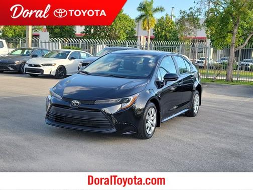 Midnight Black Metallic 2025 Toyota Corolla LE