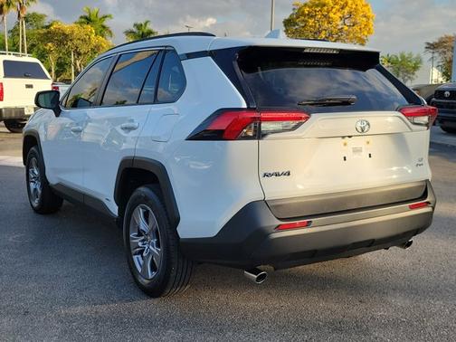 White 2025 Toyota RAV4 Hybrid LE