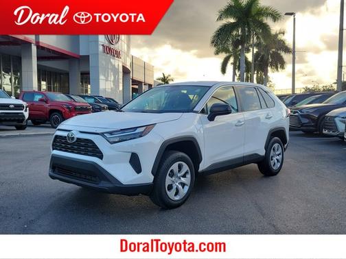 White 2024 Toyota RAV4 LE