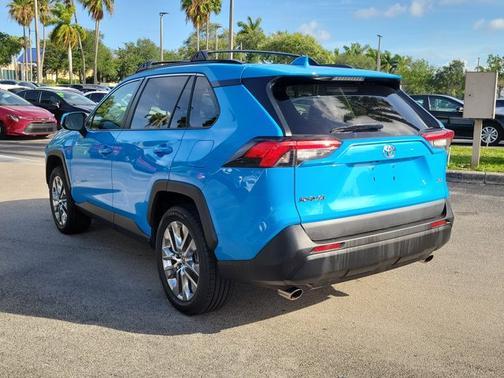 Blue Flame 2021 Toyota RAV4 XLE Premium