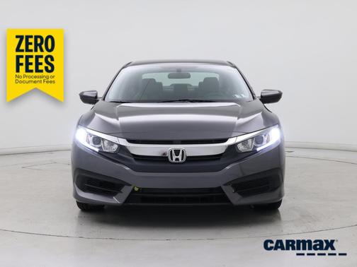 Black 2017 Honda Civic LX