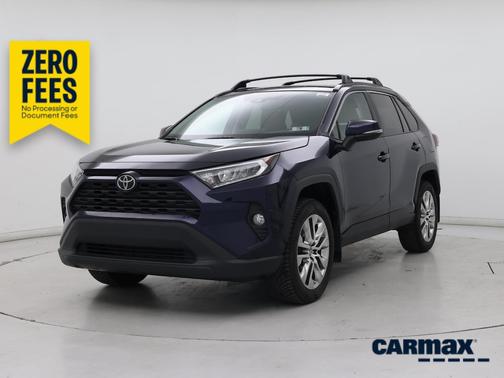 Blue 2021 Toyota RAV4 XLE Premium