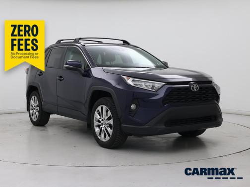 Blue 2021 Toyota RAV4 XLE Premium