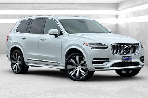 Crystal White 2023 Volvo XC90 Recharge Plug-In Hybrid T8 Plus 6 Passenger