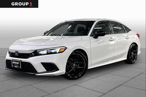 Platinum White Pearl 2024 Honda Civic Sport