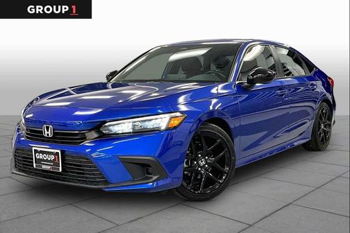 Aegean Blue Metallic 2022 Honda Civic Sport