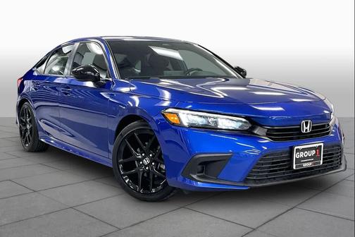 Aegean Blue Metallic 2022 Honda Civic Sport