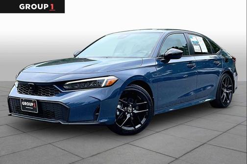 Blue Lagoon Pearl 2025 Honda Civic Hybrid Sport
