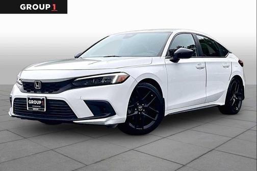 Platinum White Pearl 2023 Honda Civic Sport