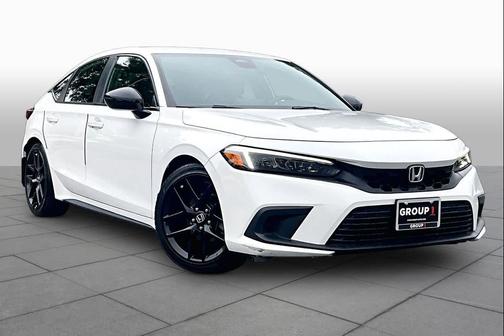 Platinum White Pearl 2023 Honda Civic Sport