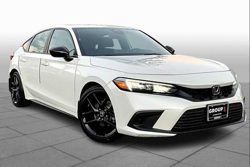 Platinum White Pearl 2023 Honda Civic Sport