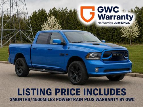 Blue 2018 RAM 1500 Sport