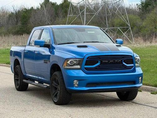 Blue 2018 RAM 1500 Sport