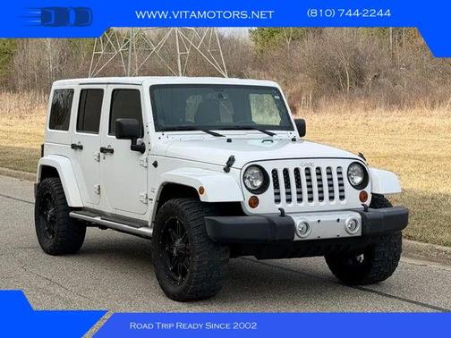 White 2013 Jeep Wrangler Unlimited Sahara