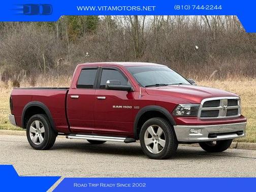 Red 2011 Dodge Ram 1500 SLT