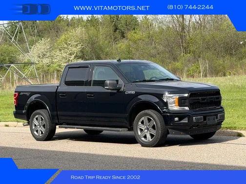 Shadow Black 2018 Ford F-150 XLT