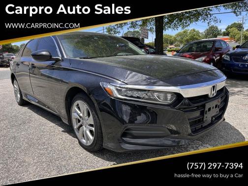 Crystal Black Pearl 2019 Honda Accord LX