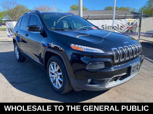 Diamond Black Crystal Pearlcoat 2017 Jeep Cherokee Limited