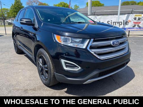 White Platinum Metallic Tri-Coat 2017 Ford Edge SEL