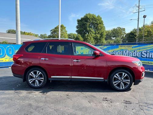 Scarlet Ember Tintcoat 2019 Nissan Pathfinder Platinum