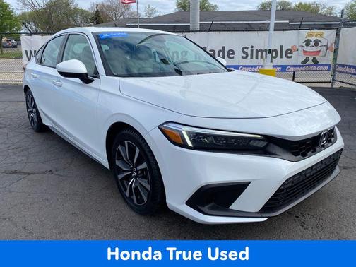 Platinum White Pearl 2024 Honda Civic EX-L