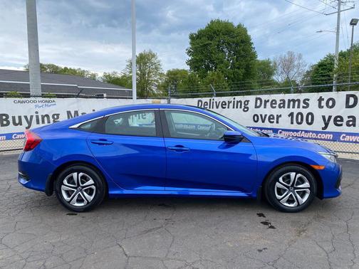 Aegean Blue Metallic 2018 Honda Civic LX