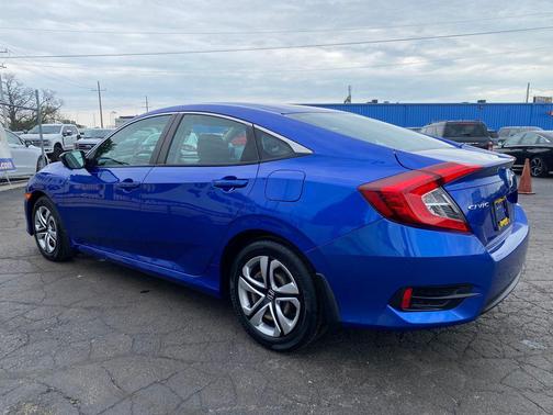 Aegean Blue Metallic 2018 Honda Civic LX