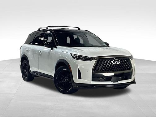 Radiant White/Black Obsidian 2026 INFINITI QX60 SPORT AWD