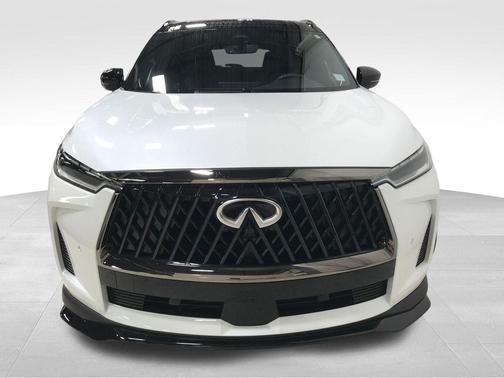 Radiant White/Black Obsidian 2026 INFINITI QX60 SPORT AWD