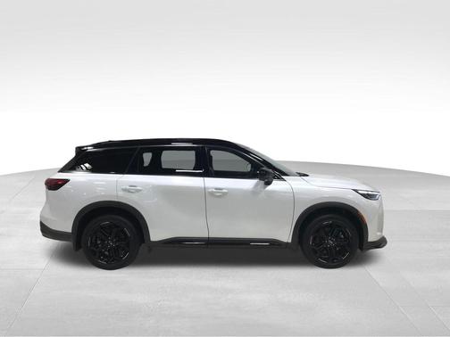 Radiant White/Black Obsidian 2026 INFINITI QX60 SPORT AWD