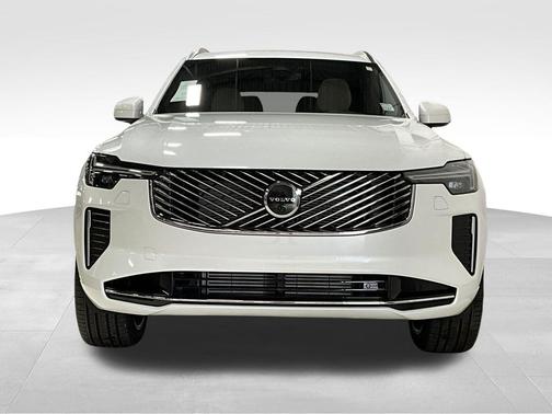 Crystal White Pearl 2026 Volvo XC90 Plug-In Hybrid Plus, T8 AWD, Electric/Gasoline, Bright, 7 Seats
