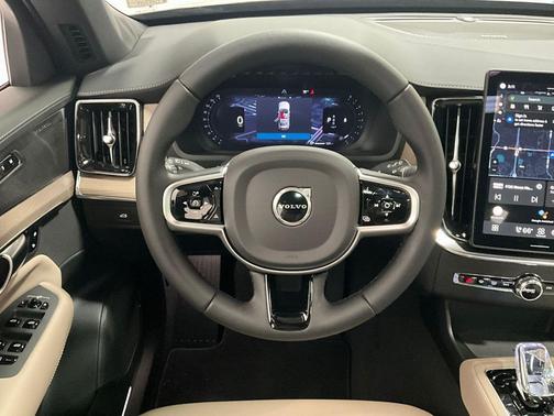 Mulberry Red Metallic 2026 Volvo XC90 Plus, B6 AWD Gas (mild hybrid), Gasoline, Bright, 6 Seats