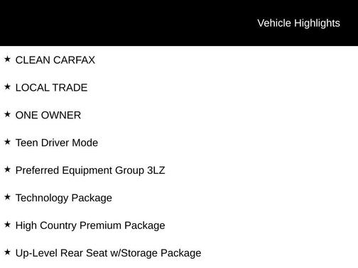 Black 2023 Chevrolet Silverado 1500 High Country