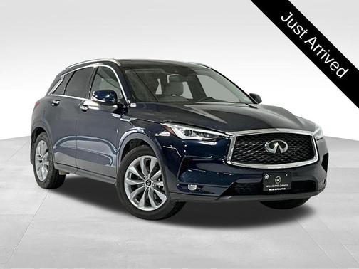 Hermosa Blue 2021 INFINITI QX50 LUXE AWD