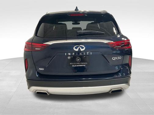 Hermosa Blue 2021 INFINITI QX50 LUXE AWD