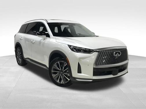 Radiant White 2026 INFINITI QX60 LUXE AWD