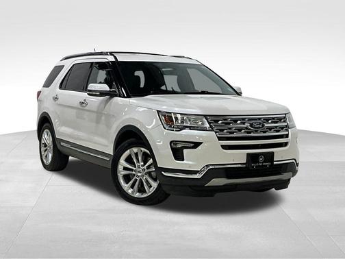 White Platinum Metallic Tri-Coat 2019 Ford Explorer Limited