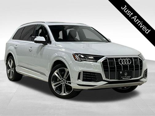 Glacier White 2021 Audi Q7 55 Premium Plus